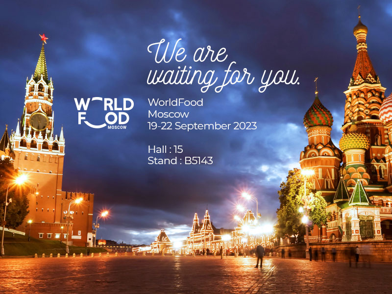 We are at the WorldFood Moscow Fair.